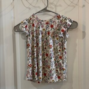 Posh Peanut Ruffle Sleeve Top Size 7Y-8Y